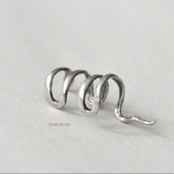 “Snakin’ Around” Unique Snake Wrap Cuff Earring - Picture 8 of 14